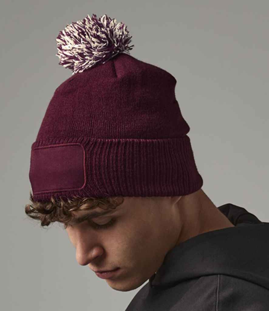 Burgundy/Off White